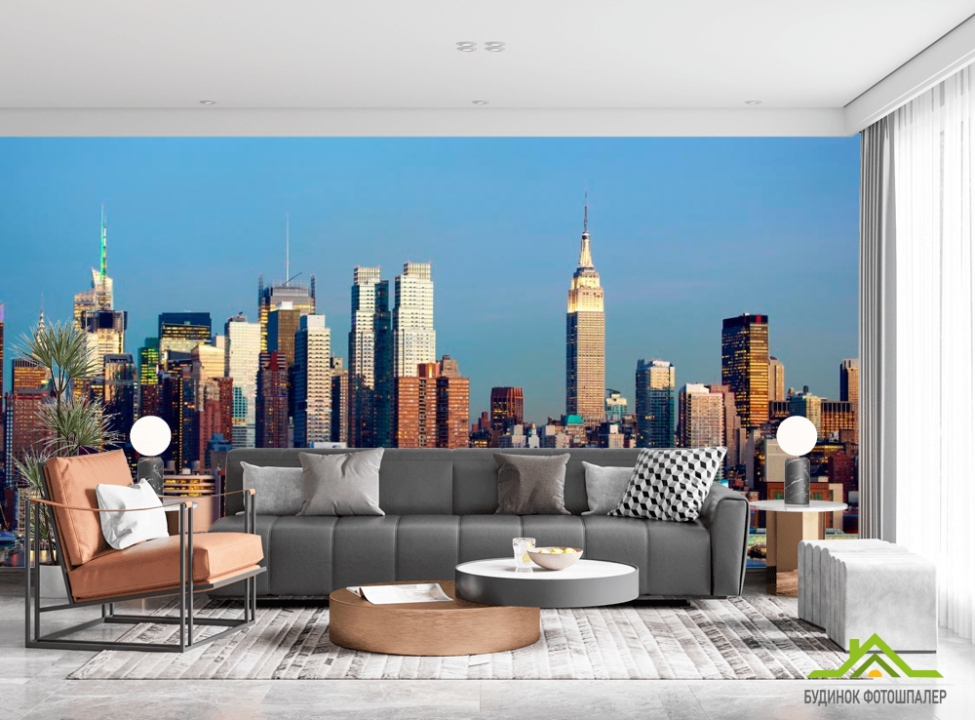 выбрать Фотошпалери Світанок на набережній Фотошпалери Місто на стіну