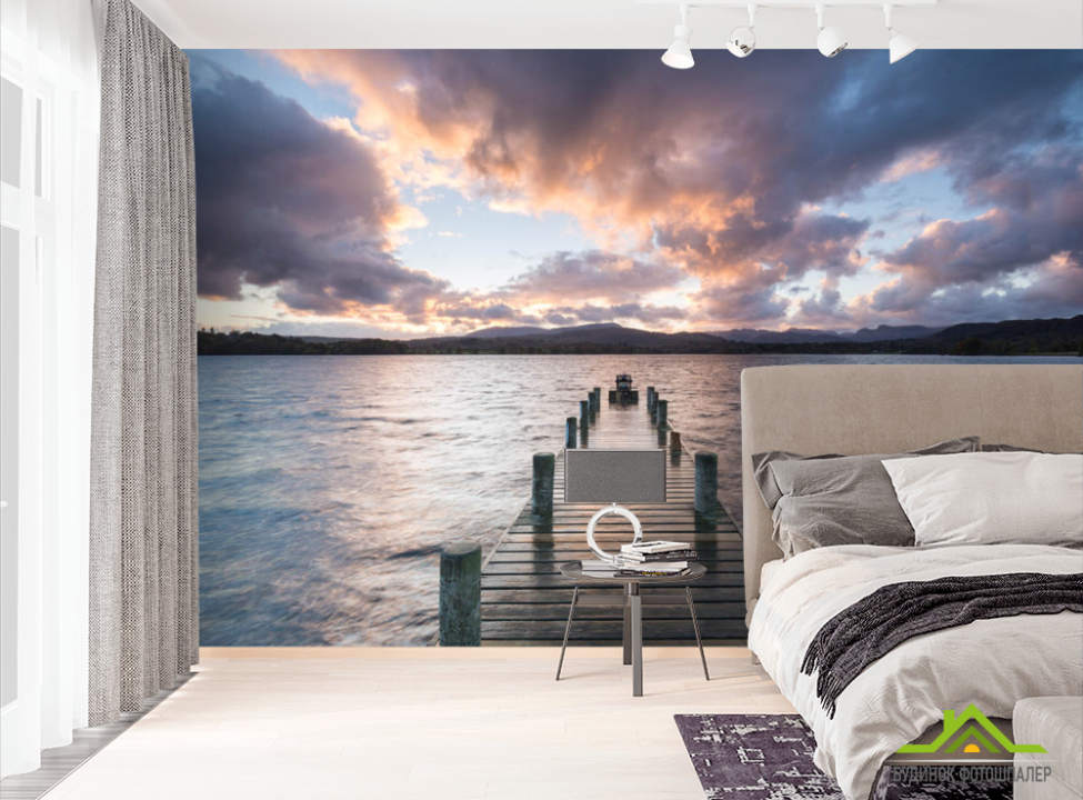выбрать Фотообои Понтон к иорю Фотообои Расширяющие пространство на стену