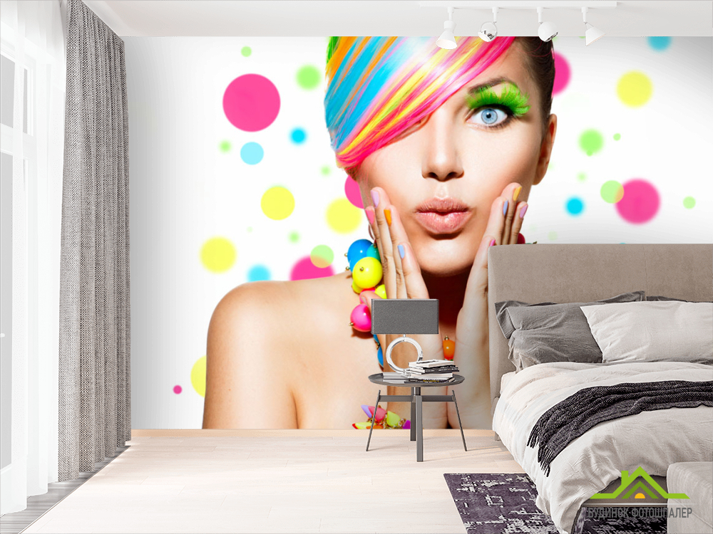 Фотообои Яркая девушка