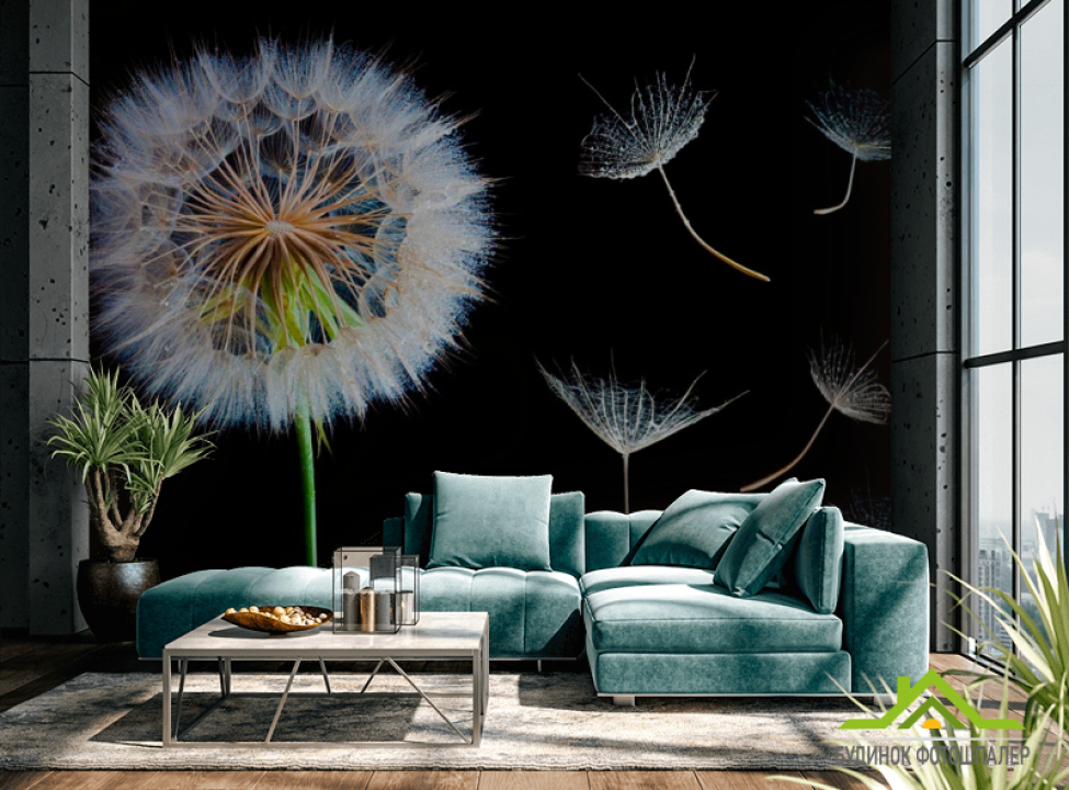 выбрать Фотообои Полет одуванчика Фотообои Одуванчики на стену