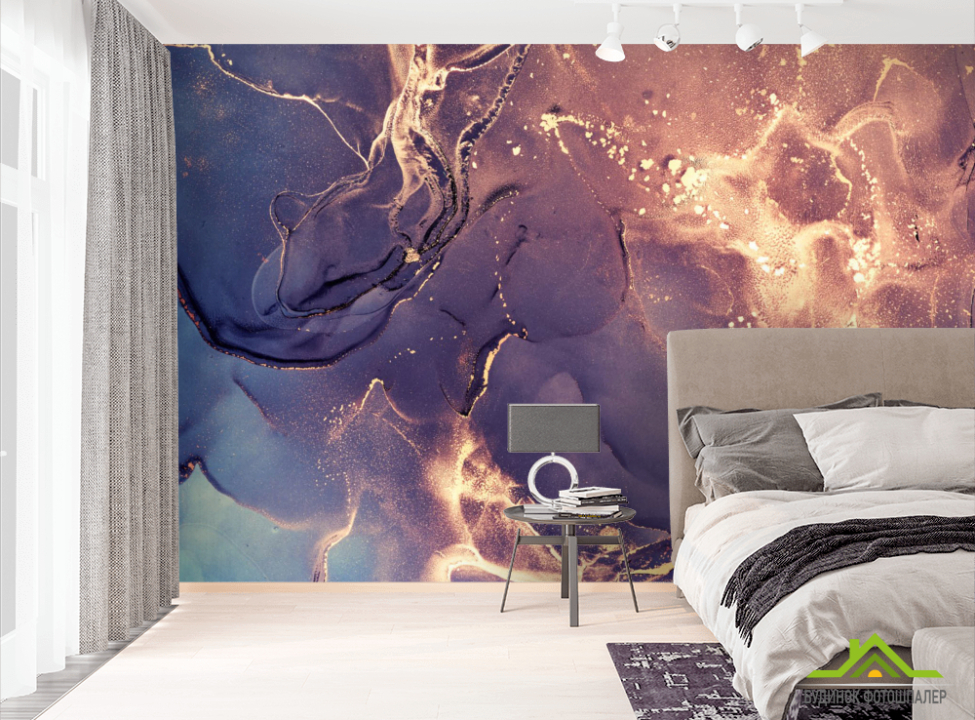 выбрать Фотошпалери Фіолетовий Fluid art Фотошпалери Fluid art на стіну