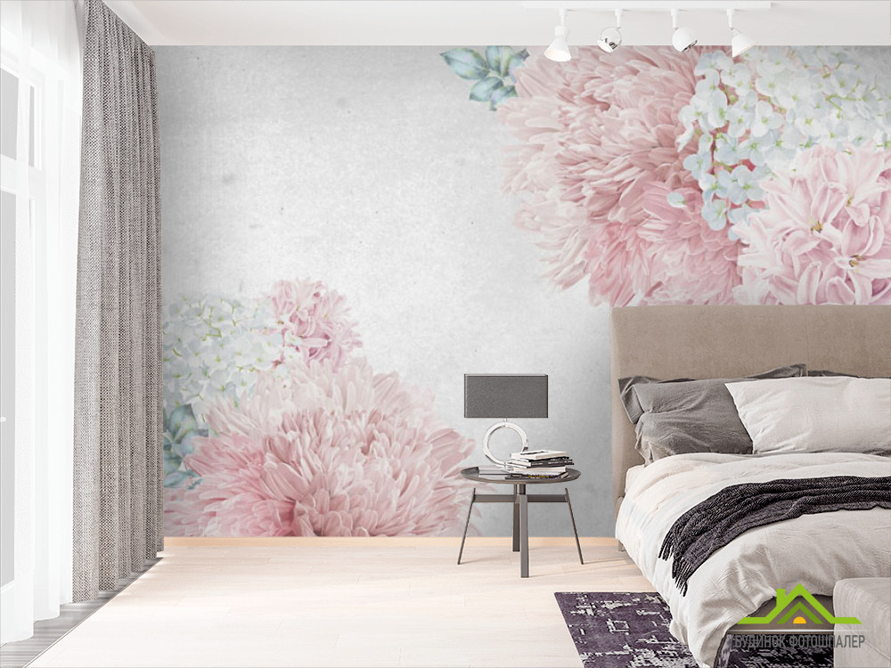 Фотошпалери Рожеві квіти