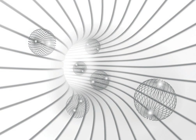 Фотошпалери Тунель з шарами