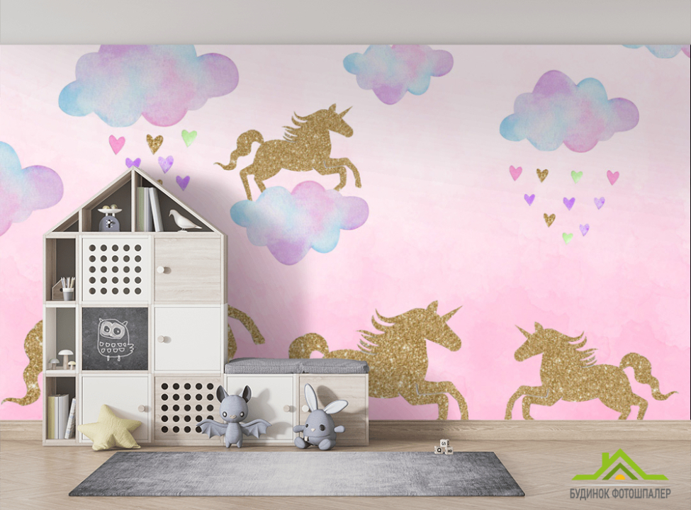 выбрать Фотошпалери Золоті конячки Фотошпалери Little kids на стіну