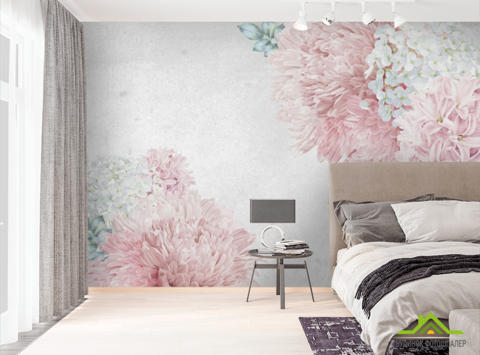 выбрать Фотошпалери Рожеві квіти Фотошпалери Квіти на стіну