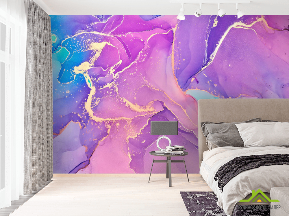 Фотошпалери яскравий мармур