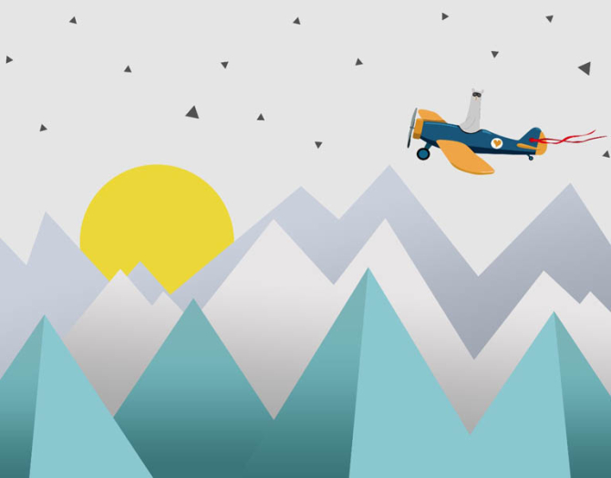 Фотошпалери Гори для дитячої