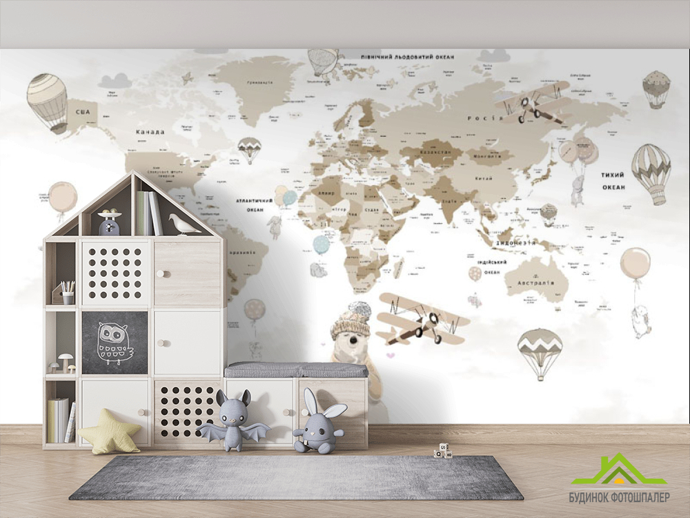 Фотошпалери Розвиваюча карта російською