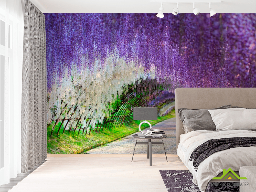 Фотошпалери Квіти на каркасі