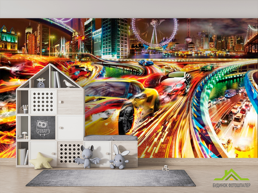 Фотошпалери Фотошпалери Яскраві машини