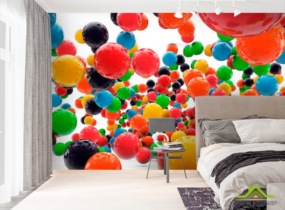 выбрать Фотошпалери Кульки-жувачки Фотошпалери 3Д на стіну