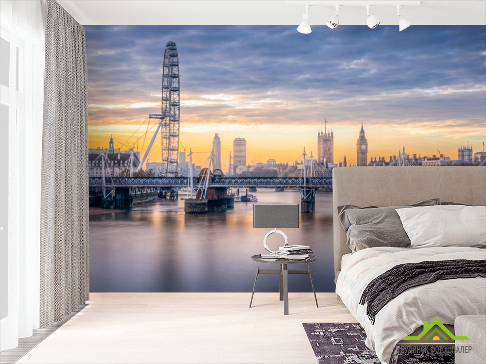 Фотошпалери міст над річкою в Лондоні