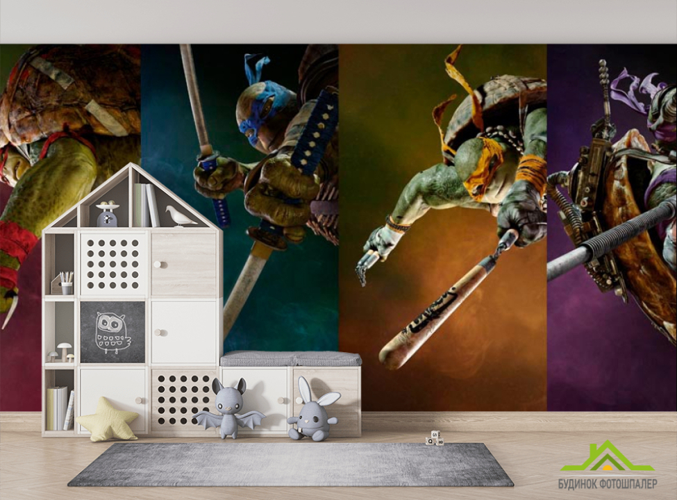 выбрать Фотообои Черепашки ниндзя Фотообои Черепашки ниндзя на стену