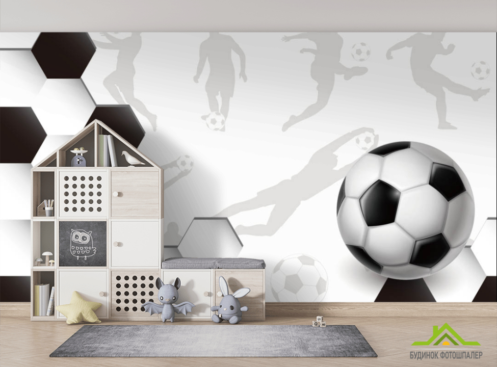 выбрать Фотошпалери Футбольний принт Фотообої для підлітка на стіну