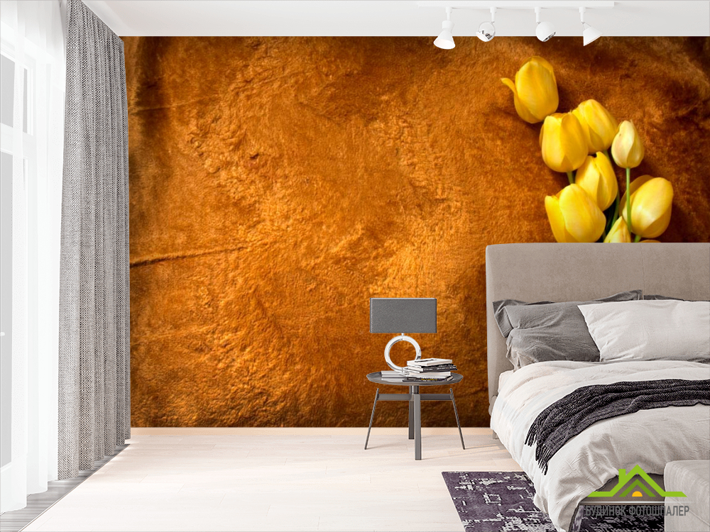 Фотошпалери Жовті тюльпани