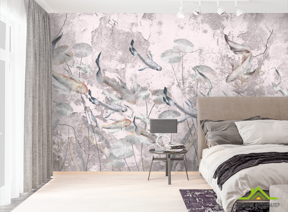 выбрать Фотообои Рыбки в всоточном стиле Фотообои Восточный стиль на стену