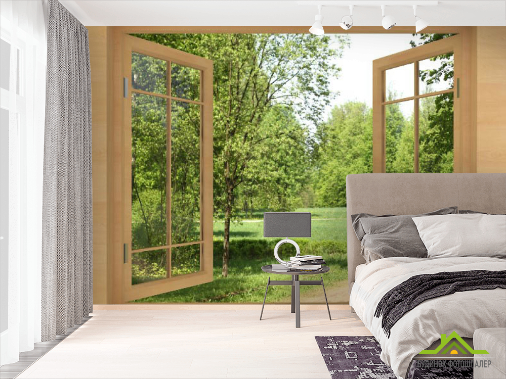 Фотошпалери Парк за вікном