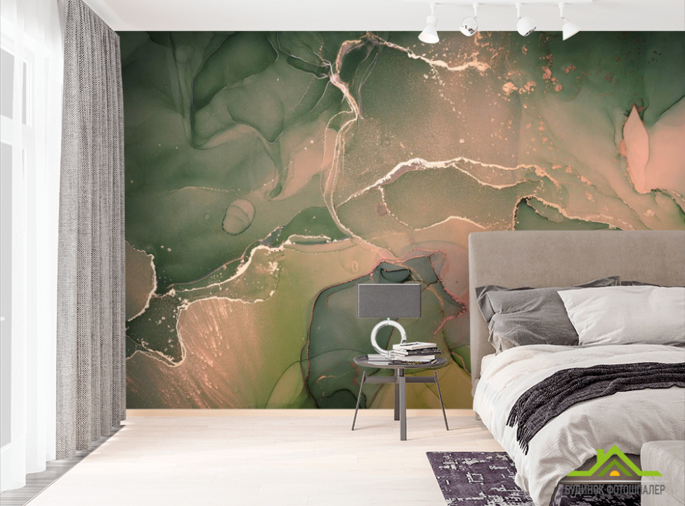 выбрать Фотошпалери Бірюзовий флюїд Фотошпалери Fluid art на стіну