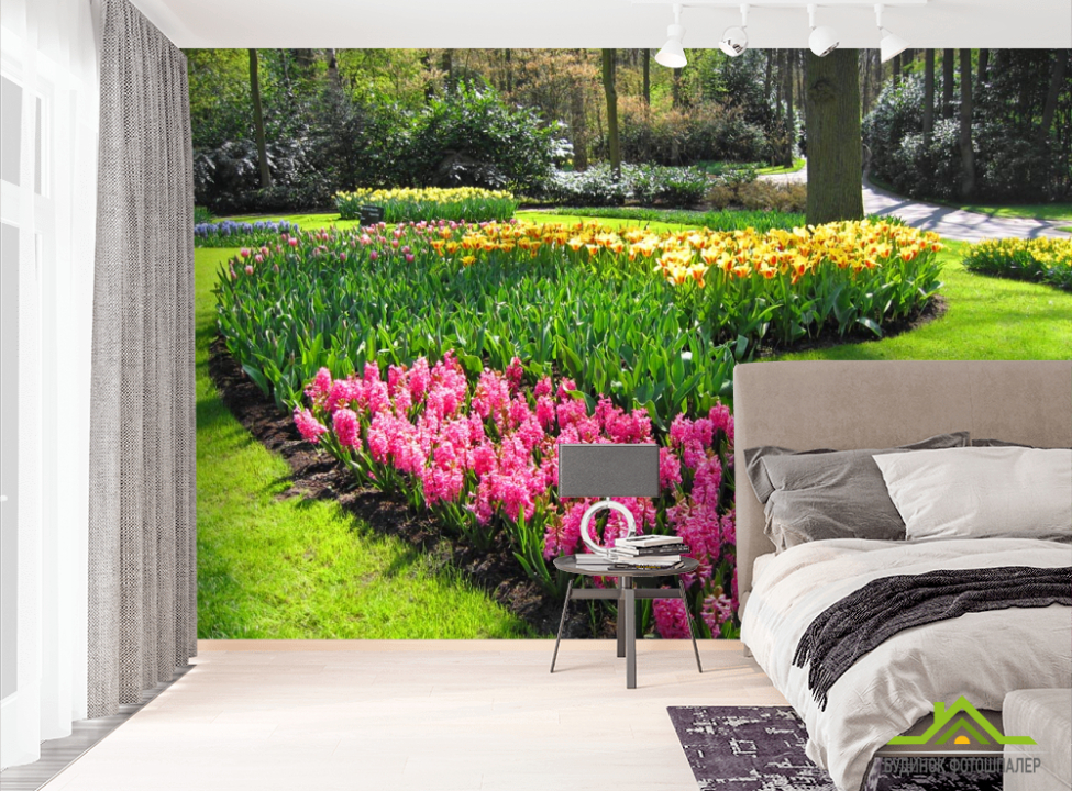 выбрать Фотошпалери клумба Фотошпалери Природа на стіну