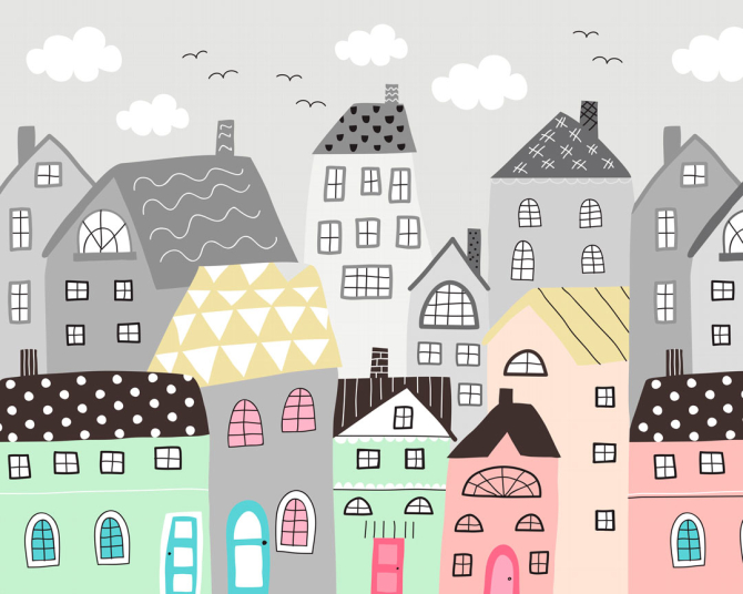 Фотообои домики