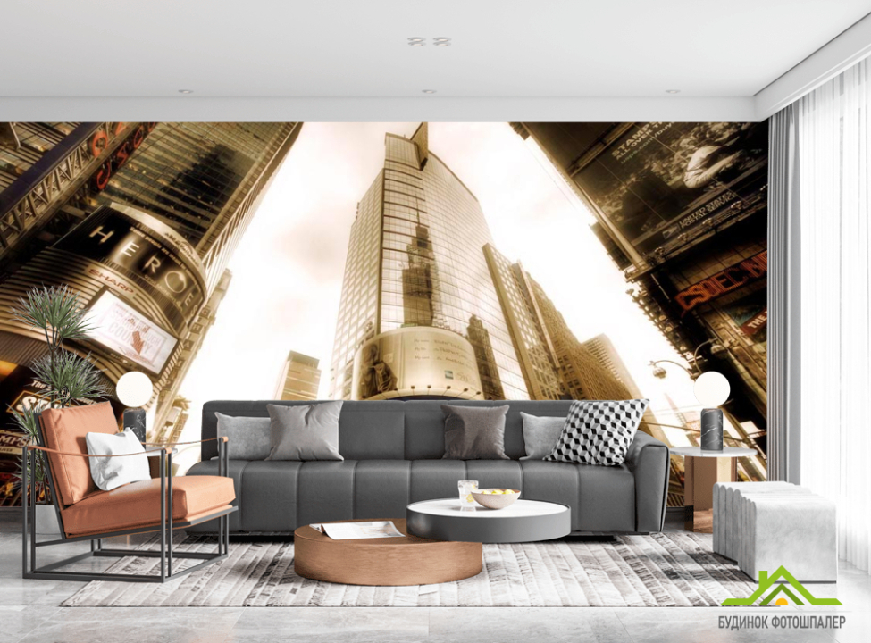 выбрать Фотошпалери Перехрестя, висотки Шанхаю Фотошпалери Місто на стіну