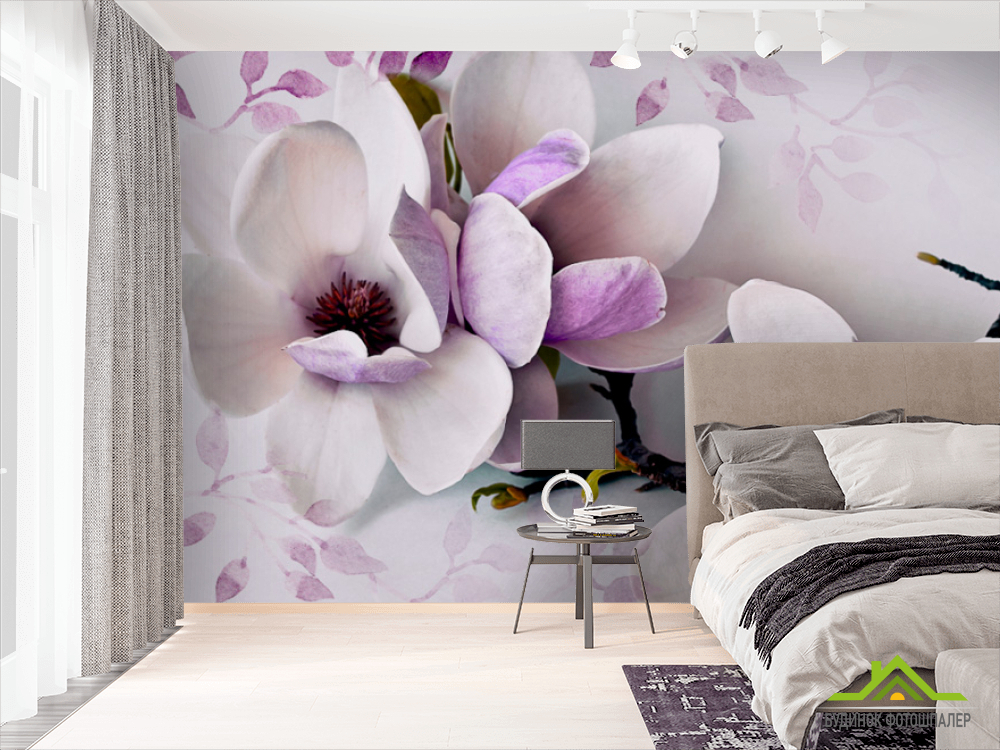 Фотообои 3D цветы