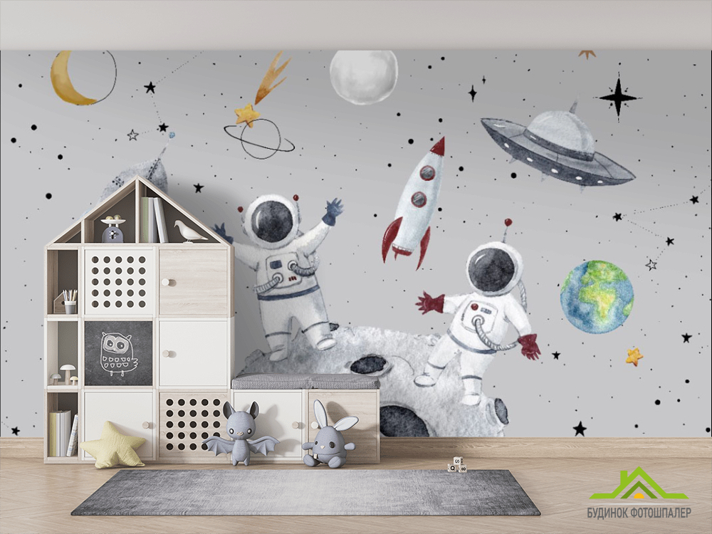 Фотошпалери дитяча карта світу