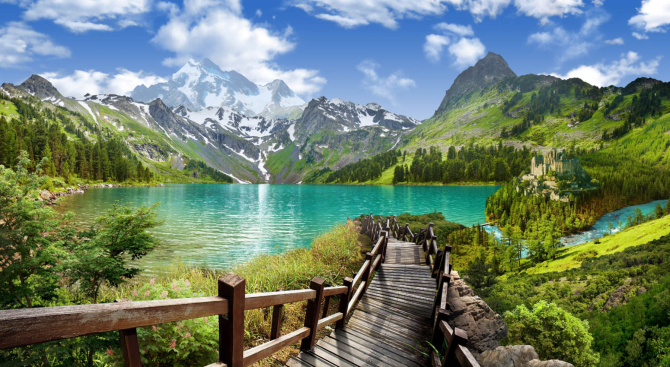 Фотошпалери Дорога до озера