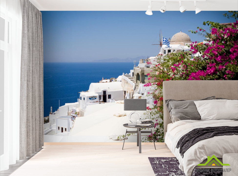 выбрать Фотообои белый дом над морем Фотообои Природа на стену