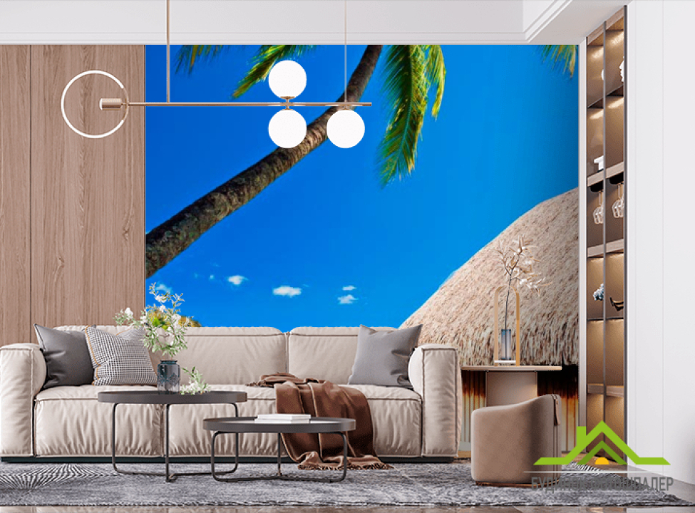 выбрать Фотошпалери Хатина в море Фотошпалери Хатина на стіну