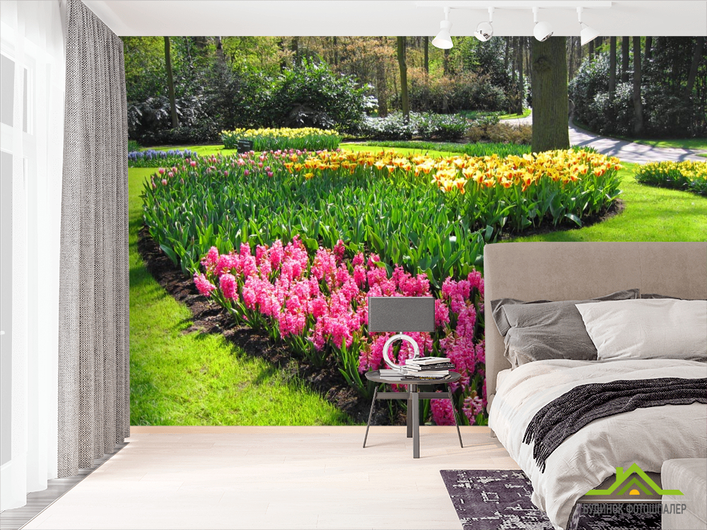 Фотошпалери клумба