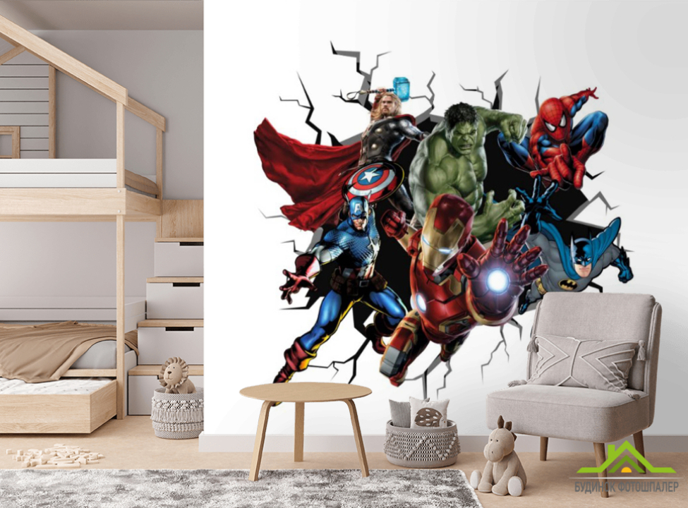 выбрать Фотообои Супер герои  на стену