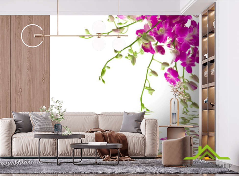 выбрать Фотообои Малиновые цветочки Фотообои Цветы на стену