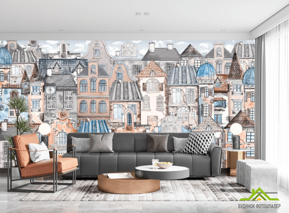 выбрать Фотошпалери в стилі Модерн, дитячі будиночки Фотообої по стилю на стіну