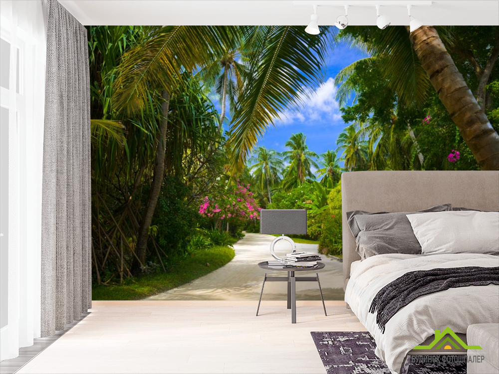 Фотообои пальмовый парк