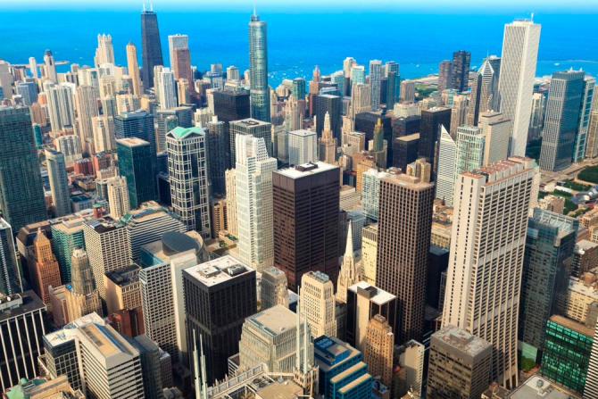 Фотошпалери Море висотки