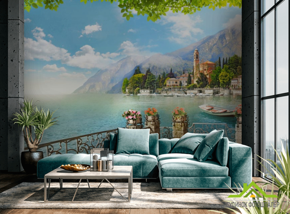 выбрать Фотошпалери Вид на гори Фотошпалери Краєвид на стіну