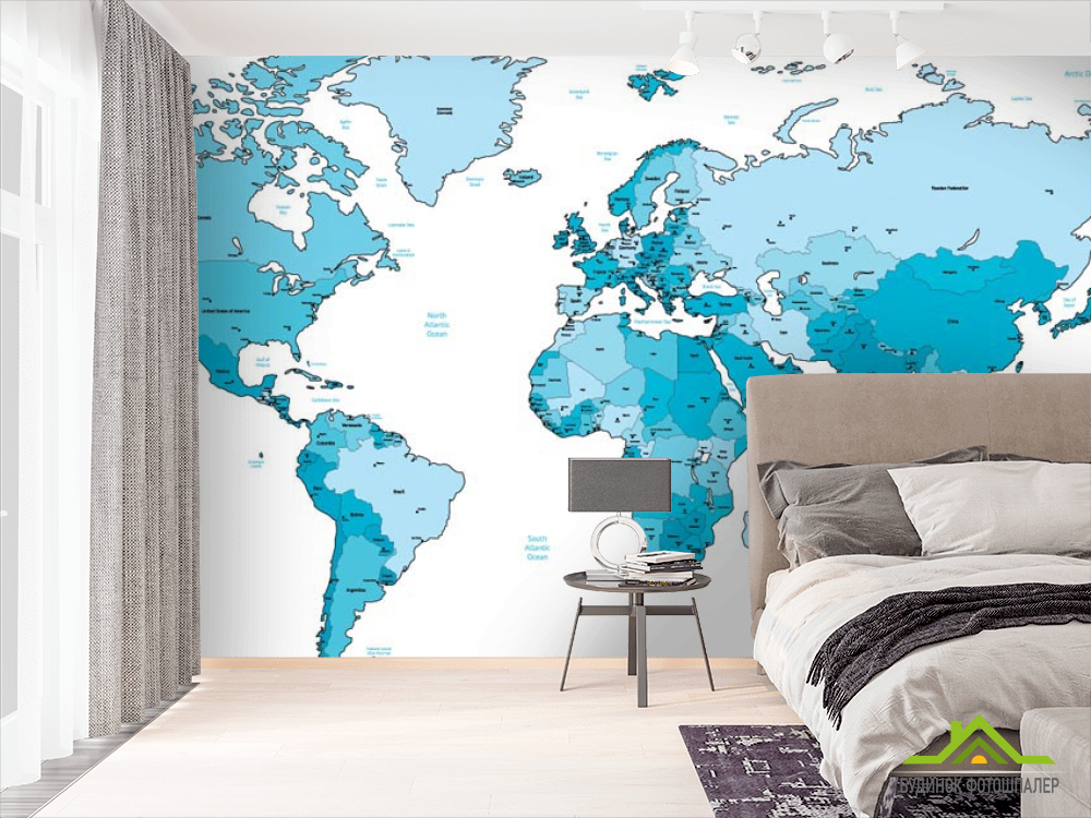 Фотообои Карта полезных ископаемых