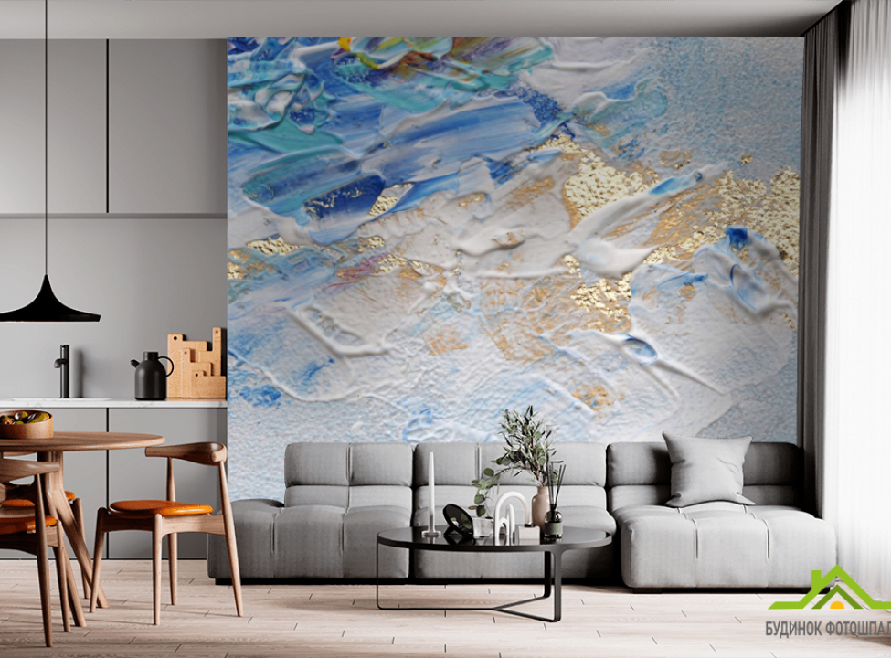 выбрать Фотошпалери мазки золото Фотошпалери з позолотою на стіну