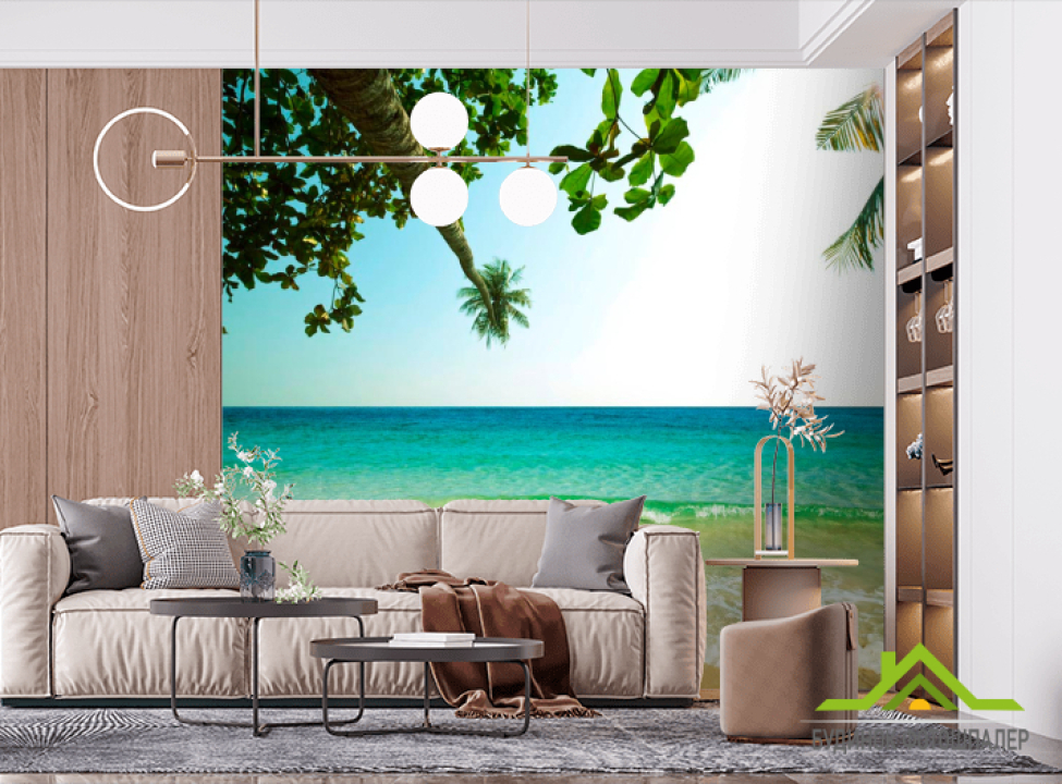 выбрать Фотошпалери Зелені хвилі Фотошпалери Море на стіну