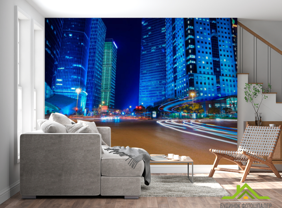 выбрать Фотообои Дорога в сердце города Фотообои Современный город на стену