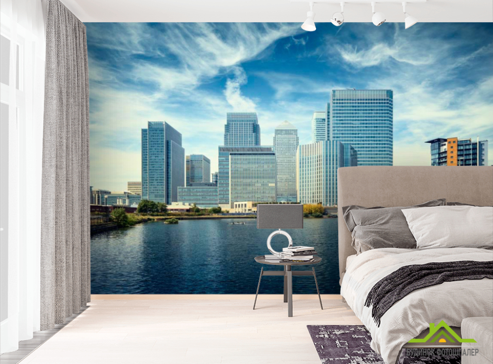 выбрать Фотообои Вода, небо, высотки Чикаго Фотообои Чикаго на стену