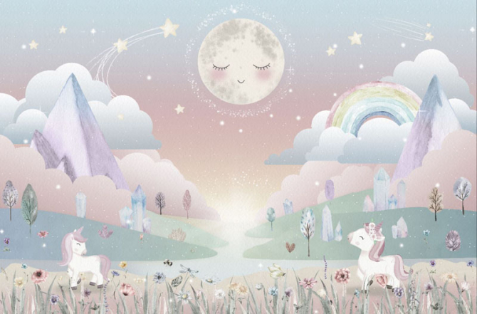 Фотошпалери Єдинорожці для дівчинки