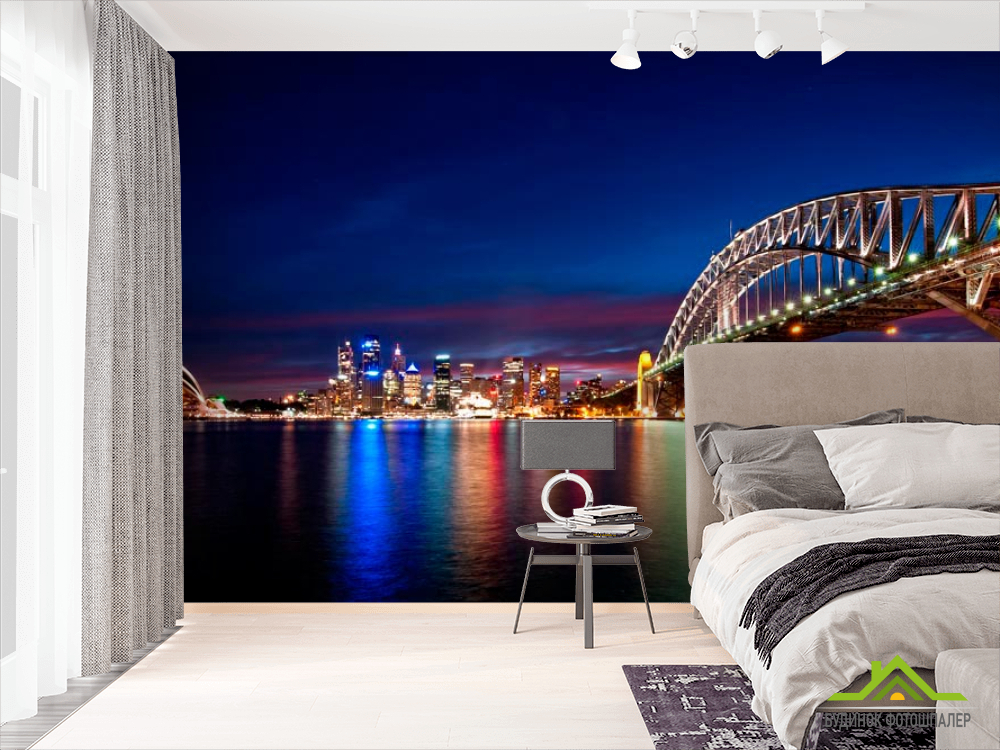 Фотообои Цветная радуга ночная