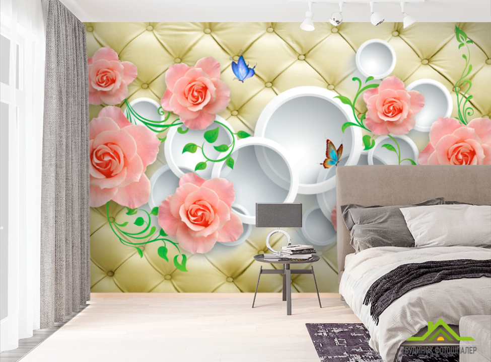 выбрать Фотошпалери Трояндочки 3Д Фотошпалери стереоскопічні на стіну