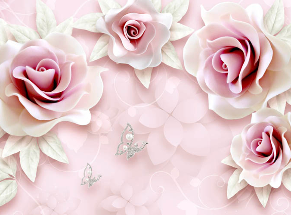 выбрать Фотообои керамические розы Фотообои разные на стену