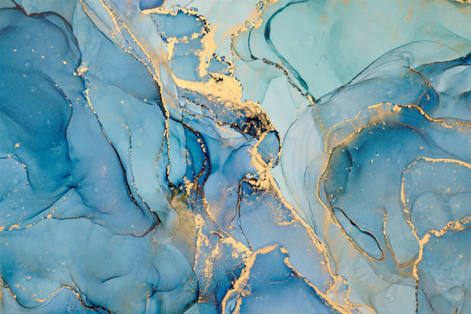 Фотообои голубой флюид