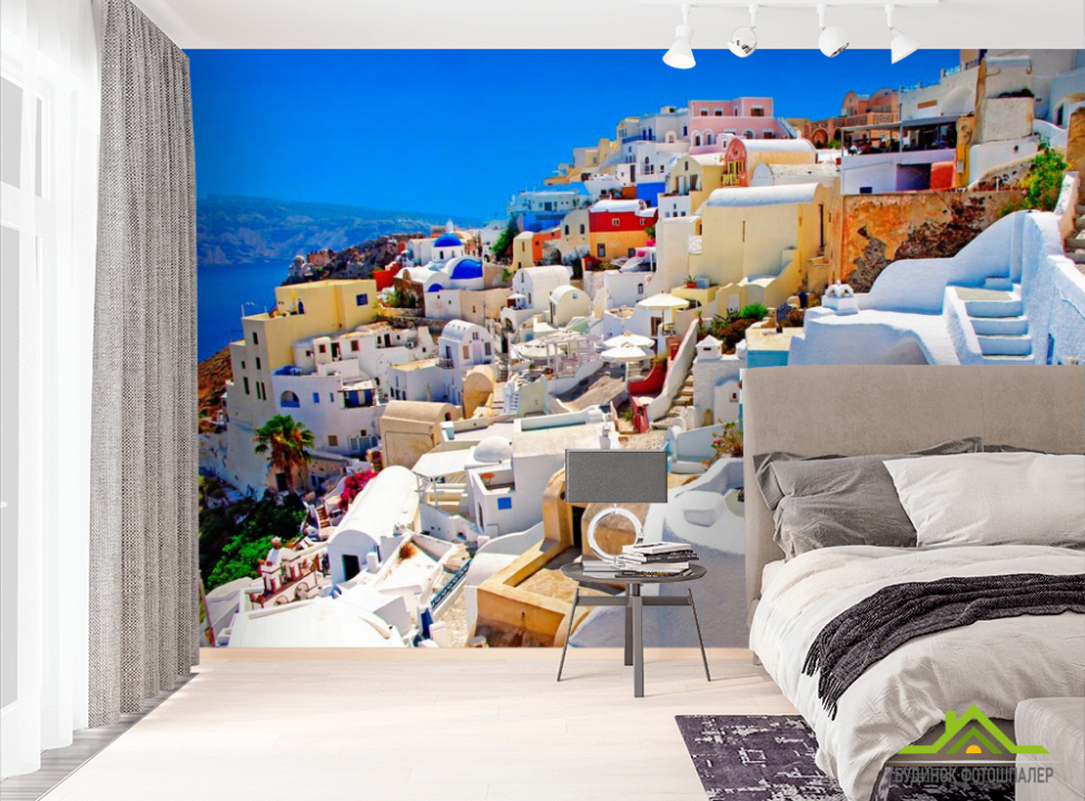 выбрать Фотообои о. Санторини, Греция Фотообои Греция на стену