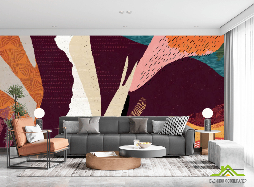 выбрать Фотошпалери різнокольорові текстури Фотошпалери Абстракція на стіну