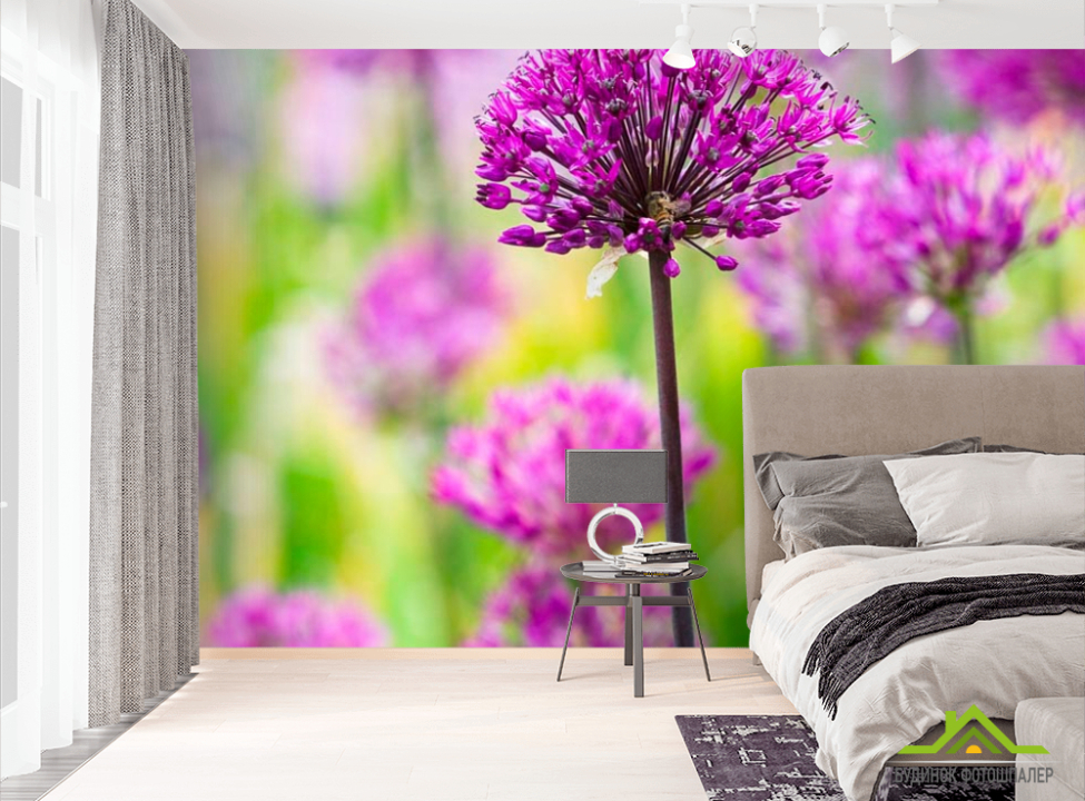выбрать Фотообои Фиолетовые полевые цветы Фотообои Цветы на стену
